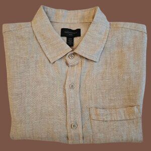 MAGASCHONI MAN SHORT SLEEVE CASUAL DRESS SHIRT - SIZE SMALL